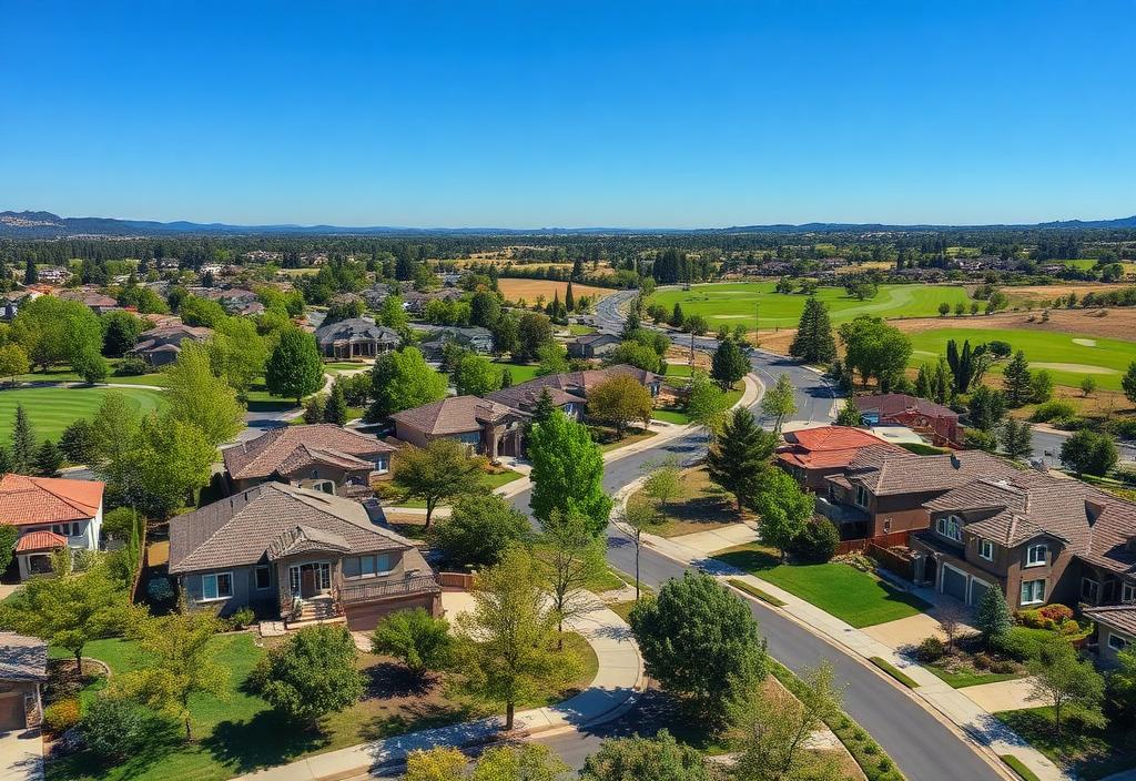 Rocklin, a luxury neighborhood in Placer County, California